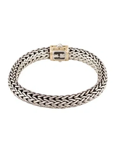 Pre-owned John Hardy Two-tone Icon Bracelet, 7.25" In Multi