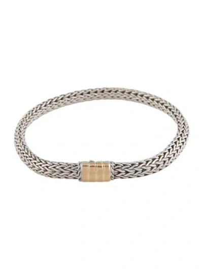 Pre-owned John Hardy Two-tone Icon Bracelet, 7.75" In Multi