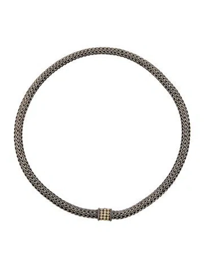 Pre-owned John Hardy Two-tone Icon Chain Link Necklace, 16" In Multi