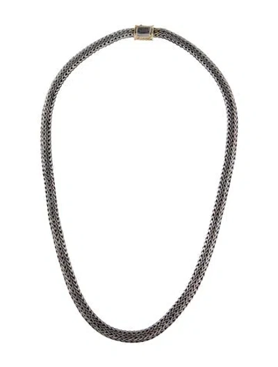 Pre-owned John Hardy Two-tone Icon Chain Necklace 6.5mm, 16" In Multi