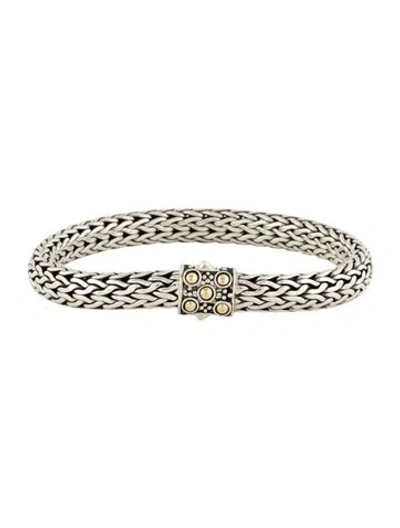 Pre-owned John Hardy Two-tone Jaisalmer Chain Bracelet, 6.75" In Multi