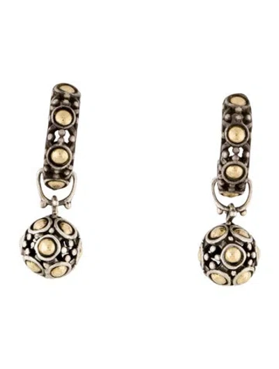 Pre-owned John Hardy Two-tone Jaisalmer Drop Earrings In Multi