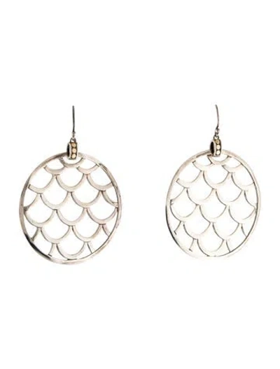 Pre-owned John Hardy Two-tone Legends Naga Round Hoop Earrings In Multi