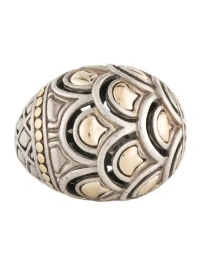 Pre-owned John Hardy Two-tone Naga Dome Band In Multi