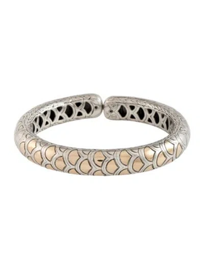 Pre-owned John Hardy Two-tone Naga Legends Cuff Bracelet, 7.25" In Multicolor