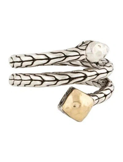 Pre-owned John Hardy Two-tone Snake Ring In Multicolor