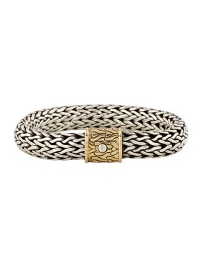 Pre-owned John Hardy Vintage Classic Chain Icon Bracelet, 6.75" In Multi