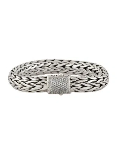 Pre-owned John Hardy Vintage Diamond Icon Bracelet, 6.75" In Multi