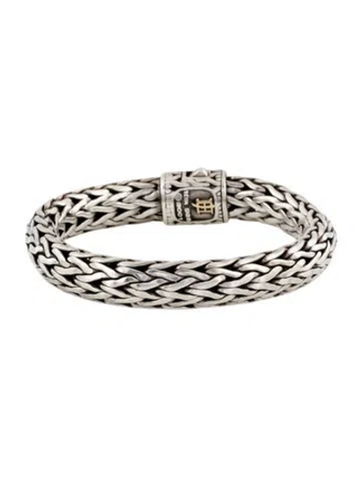 Pre-owned John Hardy Vintage Diamond Icon Chain Bracelet, 6.75" In Multi