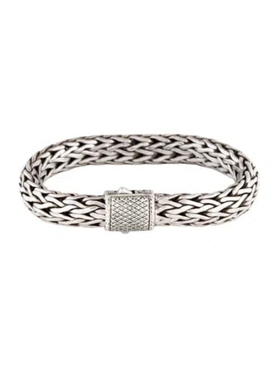 Pre-owned John Hardy Vintage Diamond Icon Link Bracelet, 6.75" In Multicolor