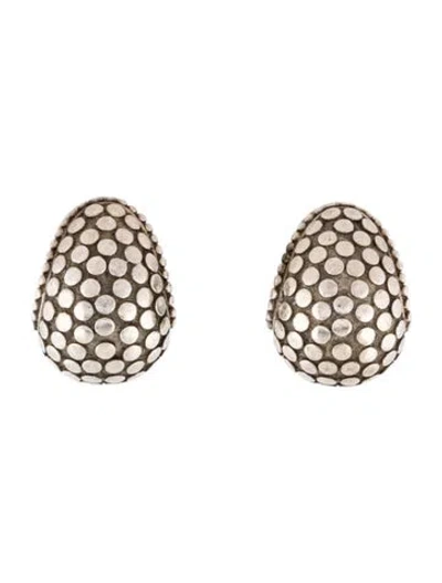 Pre-owned John Hardy Vintage Dot Buddha Belly Earclips In Multi