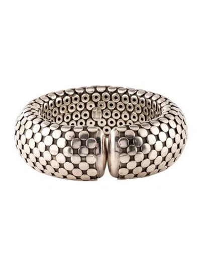 Pre-owned John Hardy Vintage Dot Flex Cuff Bracelet, 7" In Multi