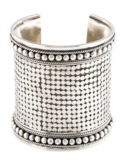 Pre-owned John Hardy Vintage Wide Dot Cuff, 6" In Multi