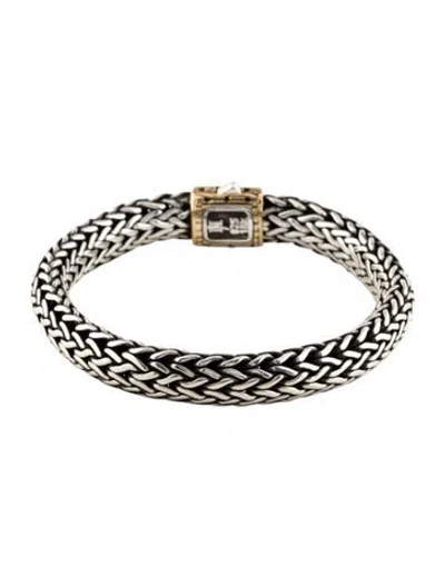 Pre-owned John Hardy Vintage Wide Link Bracelet, 7.5" In Multi