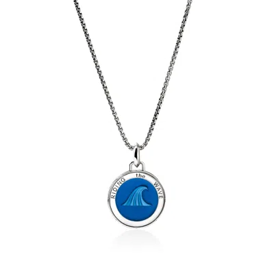 John Hardy Wave Talisman Necklace In Sterling Silver