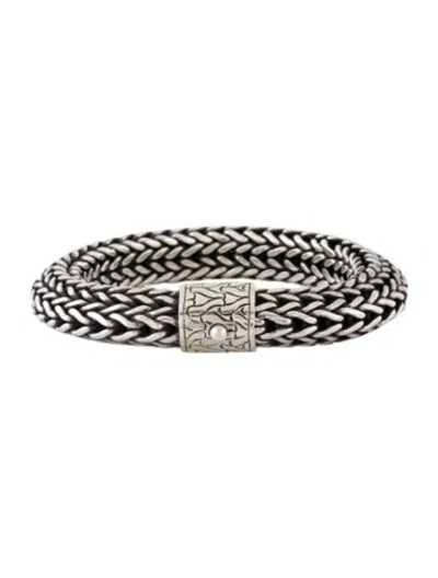 Pre-owned John Hardy Wide Classic Chain Link Bracelet, 6.75" In Multicolor