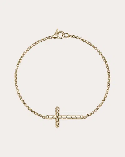 John Hardy 14k Yellow Gold Cross-embellishment Bracelet