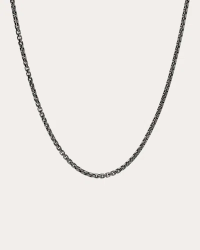 John Hardy Women's 2.7mm Blackened Box Chain Necklace In Blue