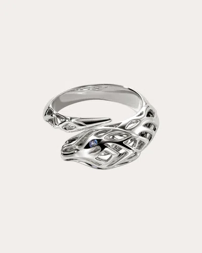John Hardy Women's Blue Sapphire Naga Ring In Silver