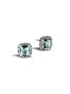 John Hardy Women's Chain Sterling Silver & Sky Blue Topaz Stud Earrings In Silver