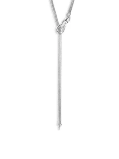 John Hardy Women's Classic Chain Mini Silver Lariat Necklace In Metallic