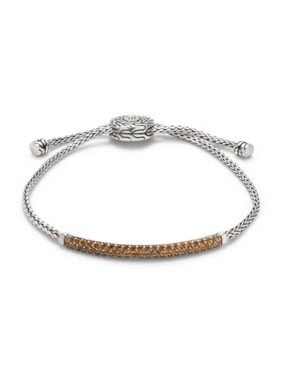 John Hardy Women's Classic Chain Sterling Silver & Citrine Bar Bolo Bracelet