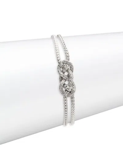 John Hardy Women's Classic Chain Sterling Silver Braided Knot Bracelet In Metallic