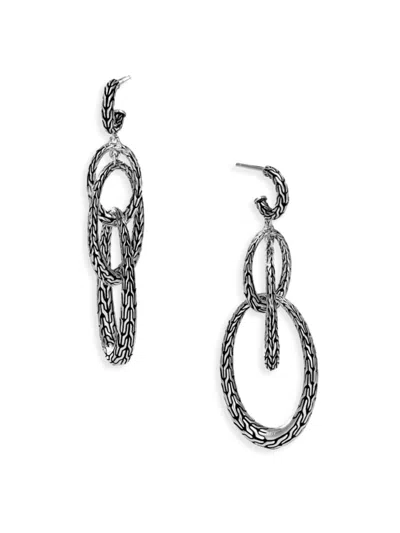 John Hardy Women's Classic Chain Sterling Silver Drop Earrings In Metallic