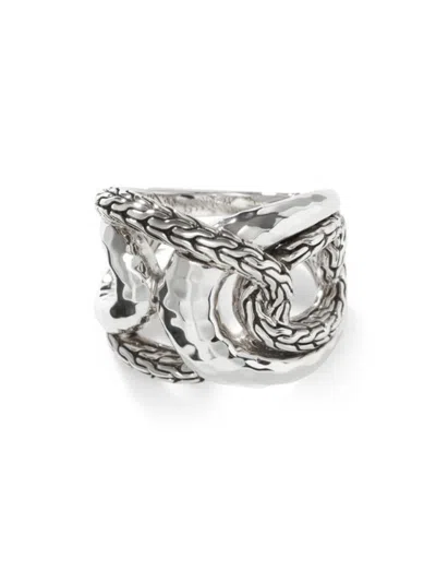 John Hardy Women's Classic Chain Sterling Silver Hammered Ring