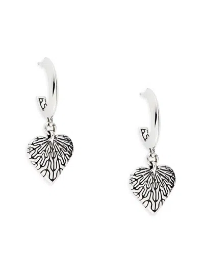 John Hardy Women's Classic Chain Sterling Silver Heart Drop Earrings