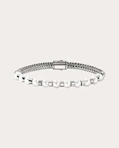 John Hardy Women's Cultured Pearl Jh Essential Bracelet In Silver