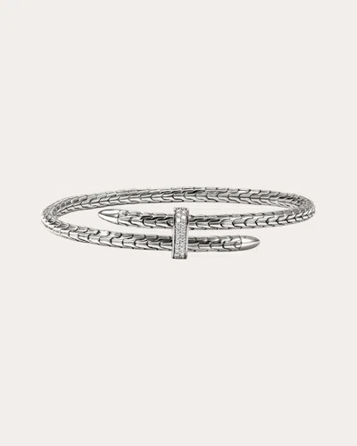 JOHN HARDY WOMEN'S DIAMOND SPEAR FLEX CUFF