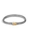 John Hardy Women's Icon 18k Gold-bonded Sterling Silver Small Chain Bracelet In Silver