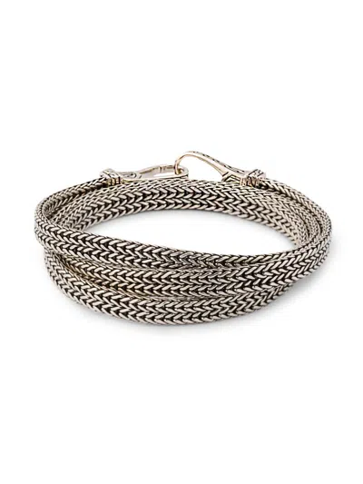 John Hardy Women's Icon Sterling Silver Wrap Bracelet In White