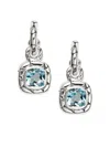 John Hardy Women's Kali Blue Topaz & Sterling Silver Drop Earrings In Silver