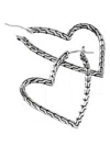 John Hardy Women's Manah Sterling Silver J Hoop Earrings In Silver