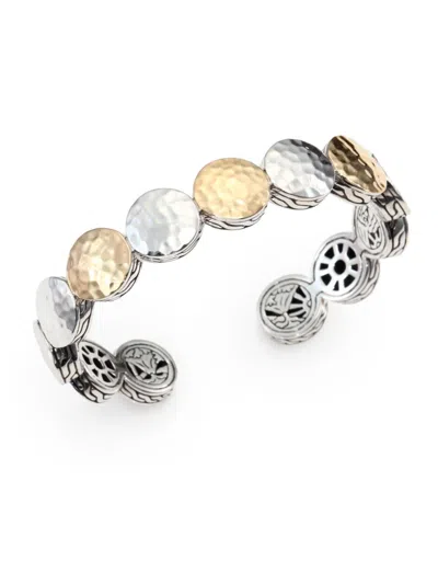 John Hardy Women's Palu 18k Yellow Gold & Sterling Silver Dot Cuff Bracelet