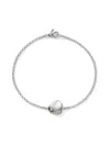 John Hardy Women's Pebble Sterling Silver & 0.07 Tcw Diamond Heart Bracelet