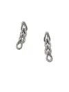 John Hardy Silver Chain Classic Asli Link Drop Earrings In Silver