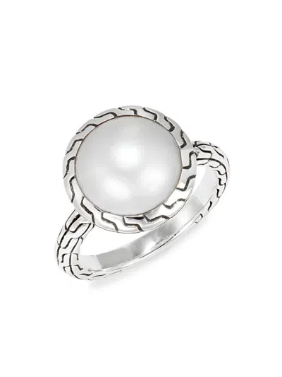 John Hardy Women's Sterling Silver & 11.5-12mm Freshwater Pearl Ring