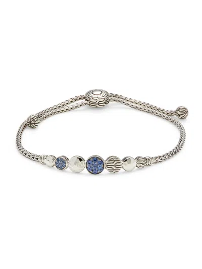 John Hardy Women's Sterling Silver & Blue Sapphire Bolo Bracelet In Metallic