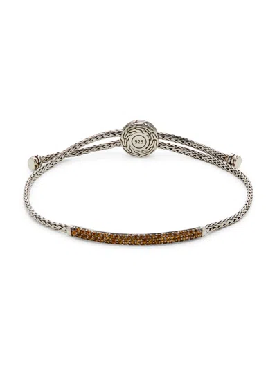 John Hardy Women's Sterling Silver & Citrine Bar Bolo Bracelet