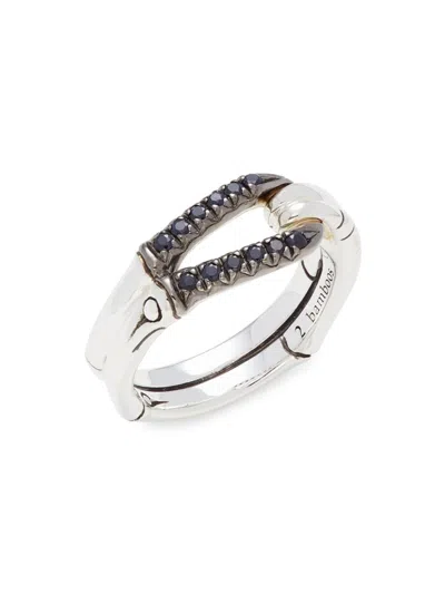 John Hardy Women's Sterling Silver & Treated Sapphire Ring In Metallic