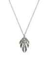 JOHN HARDY WOMEN'S STERLING SILVER BAMBOO TEXTURE PENDANT NECKLACE