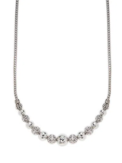 John Hardy Women's Sterling Silver Beaded Chain Necklace In Metallic