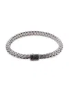 John Hardy Classic Chain Black Sapphire Sterling Silver Bracelet - Bbs9042blsxum In Black