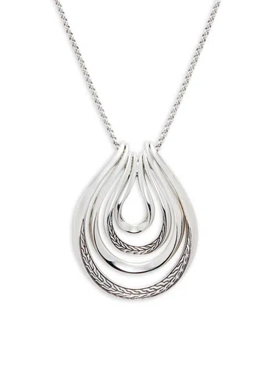 John Hardy Women's Sterling Silver Gradient Ring Necklace In Metallic