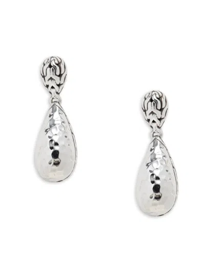 John Hardy Women's Sterling Silver Hammered Drop Earrings