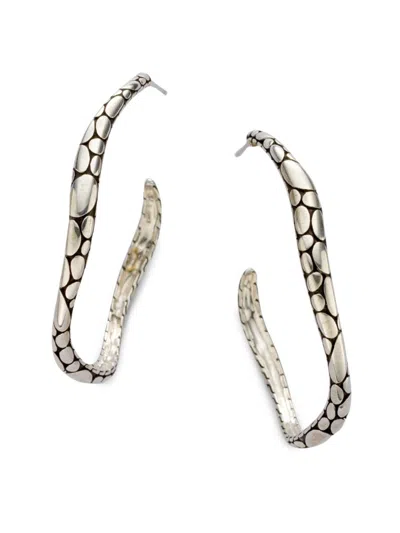 John Hardy Women's Sterling Silver Hoop Earrings/2"