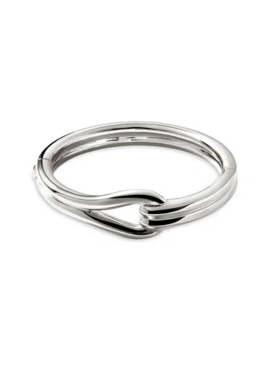 John Hardy Women's Surf Silver Bangle Bracelet